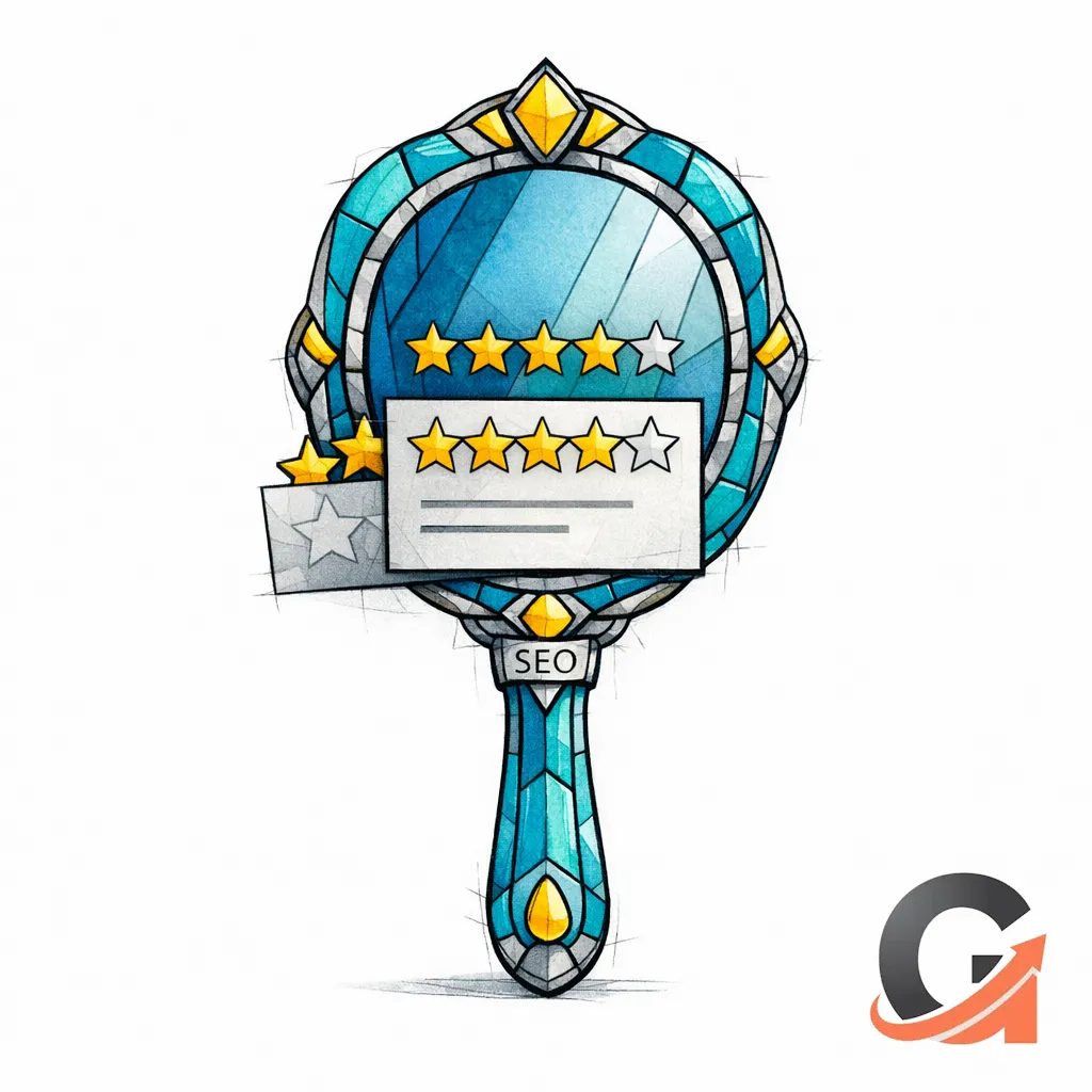 A mirror reflects only what is visible on the page to represent compliant markup.